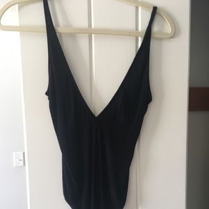 Brandy Melville Deep V Bodysuit